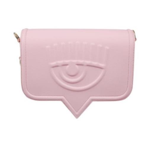 Grote Roze Logo Eyelike Schoudertas Chiara Ferragni Collection , Pink ...