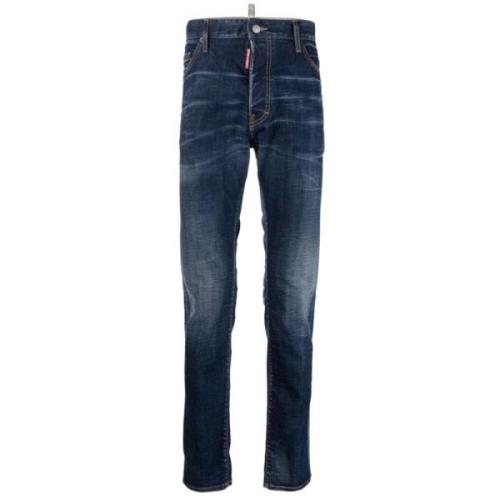 5-Pocket Jeans Broek in Blauw Dsquared2 , Blue , Heren