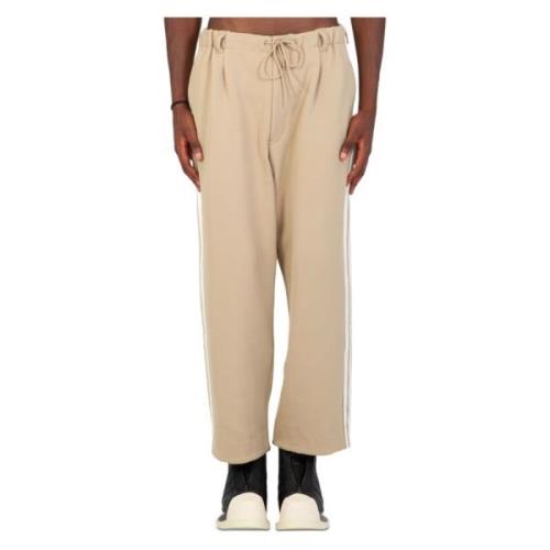 Dikke Track Pants met 3-Stripes Y-3 , Beige , Heren