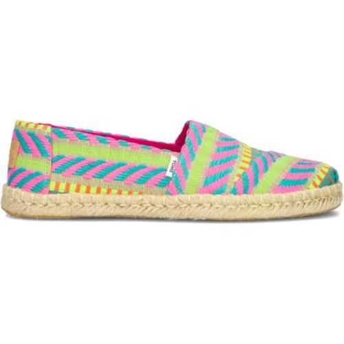 Rope Espadrilles in Multi-Kleur Textiel Toms , Multicolor , Dames