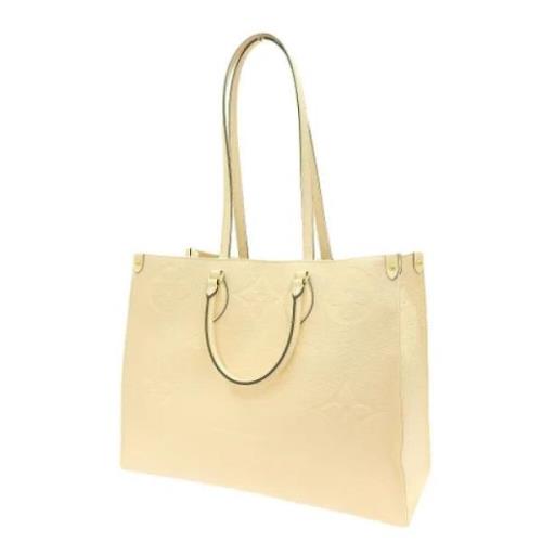 Pre-owned Fabric louis-vuitton-bags Louis Vuitton Vintage , Beige , Da...