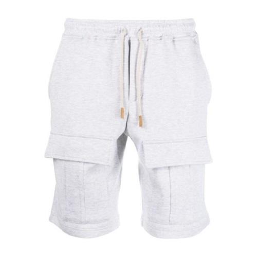 Casual Cargo Shorts Grijs Eleventy , Gray , Heren