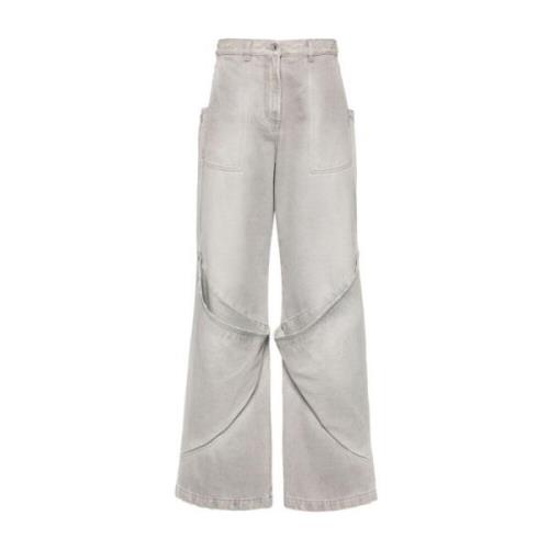 Vintage Grijze Lange Broek The Attico , Gray , Dames