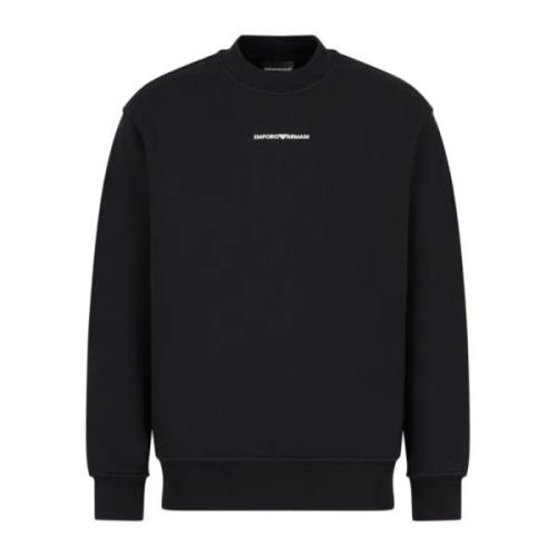 Zwart Logo Sweater Emporio Armani , Black , Heren