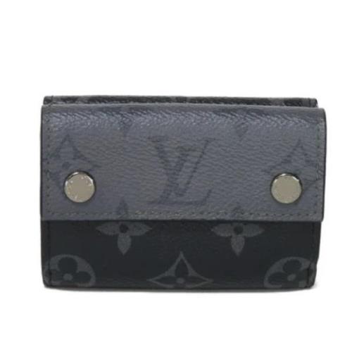 Pre-owned Fabric wallets Louis Vuitton Vintage , Gray , Heren