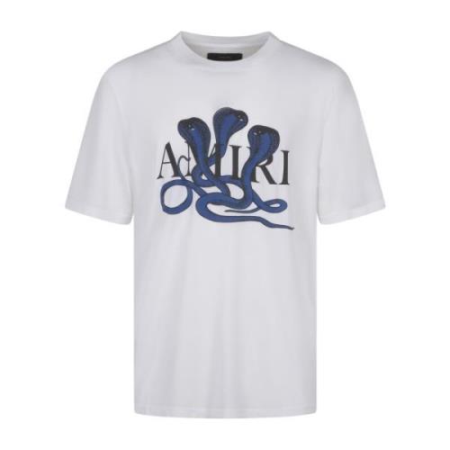 Witte Slang Tee Shirt Amiri , White , Heren