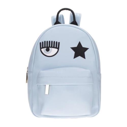 EYE Star Lichtblauwe Rugzak Chiara Ferragni Collection , Blue , Dames