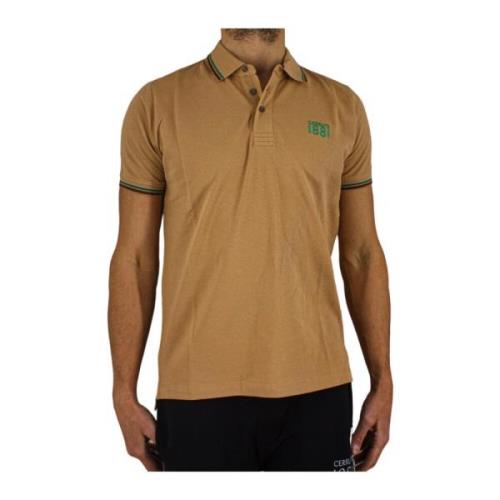 Bruine Polo Shirt - Piqué Gebreid Cerruti 1881 , Brown , Heren