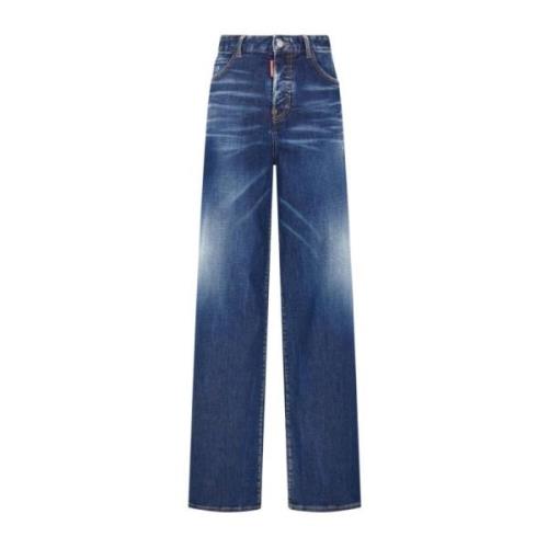 5-Pocket Jeans Broek in Blauw Dsquared2 , Blue , Dames