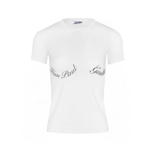 Katoenen Baby Tee-Shirt met Stijl Jean Paul Gaultier , White , Dames