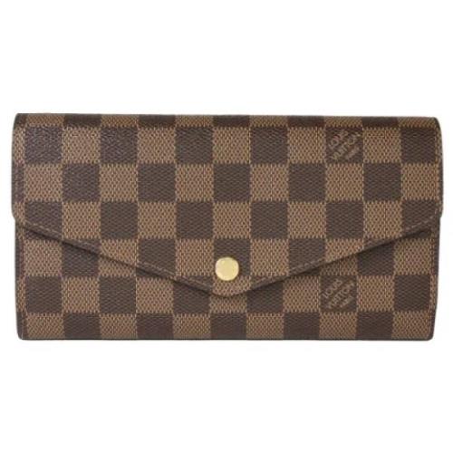 Pre-owned Canvas wallets Louis Vuitton Vintage , Brown , Dames