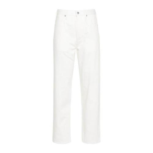 Witte Slim-Fit Denim Jeans Jil Sander , Beige , Dames