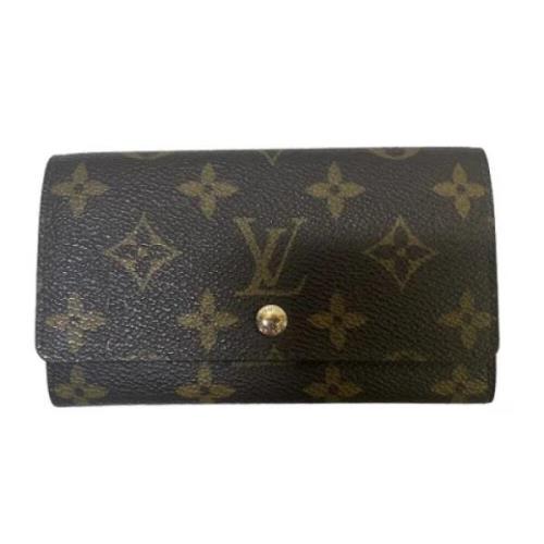 Pre-owned Canvas wallets Louis Vuitton Vintage , Brown , Unisex