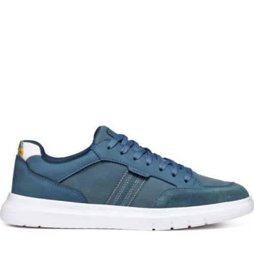 Blauwe Sneakers voor Mannen Geox , Blue , Heren