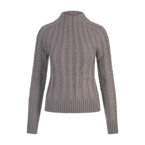 Kristalversierde Grijze Trui Ermanno Scervino , Gray , Dames