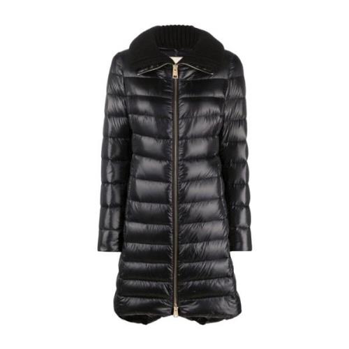 Zwarte Gewatteerde Donsjas Herno , Black , Dames