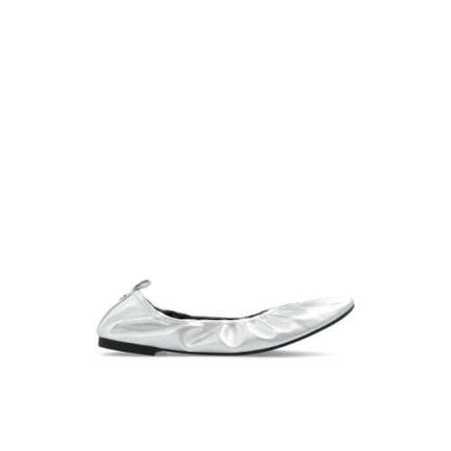 Leren Ballet Flats Eddie Tory Burch , Gray , Dames