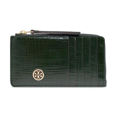 Leren kaarthouder Tory Burch , Green , Dames