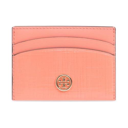 Leren kaarthouder Tory Burch , Pink , Dames