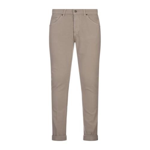 Beige Skinny Jeans met Lage Taille Dondup , Brown , Heren