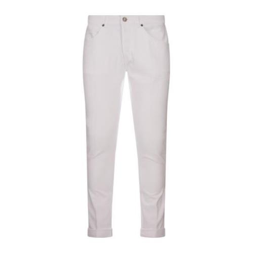 Witte Skinny Jeans Dondup , White , Heren