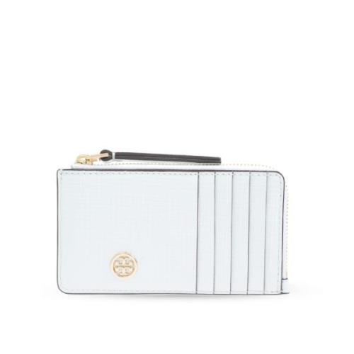 Leren kaarthouder Tory Burch , Blue , Dames