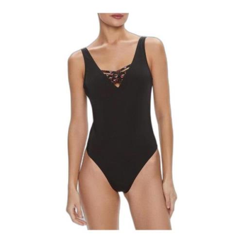 Lente/Zomer Badpak Collectie Emporio Armani EA7 , Black , Dames