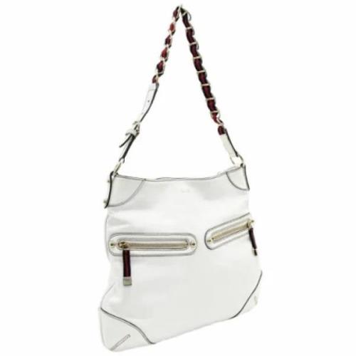 Pre-owned Leather gucci-bags Gucci Vintage , White , Dames