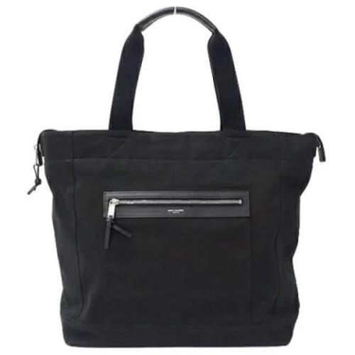 Pre-owned Canvas totes Yves Saint Laurent Vintage , Black , Heren