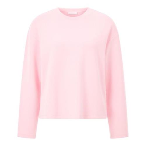 Zachte Crew Neck T-Shirt Rich & Royal , Pink , Dames