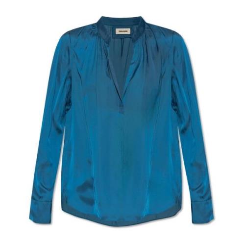 Shirt Tink Zadig & Voltaire , Blue , Dames