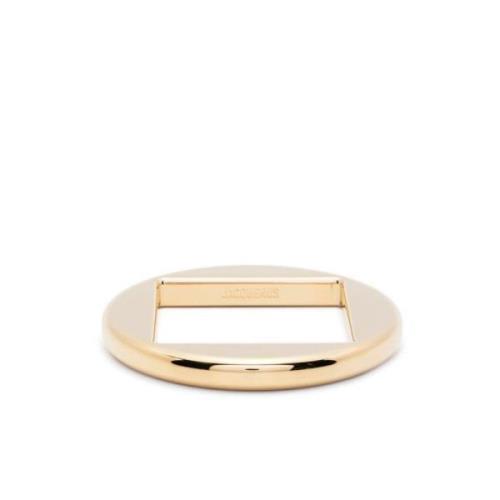 Vierkante Armband met Uitgesneden Details Jacquemus , Yellow , Dames