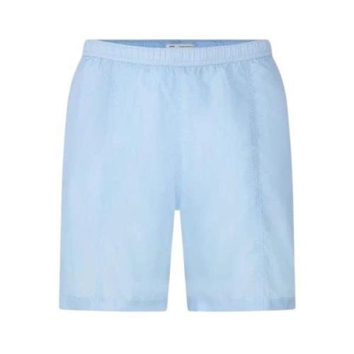 Nylon Zwemshorts met Hartlogo Ami Paris , Blue , Heren