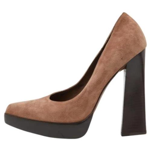 Pre-owned Suede heels Marni Pre-owned , Brown , Dames