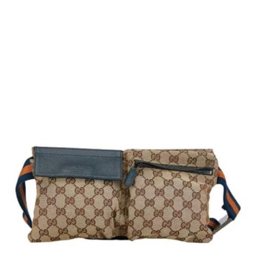 Pre-owned Fabric gucci-bags Gucci Vintage , Beige , Dames