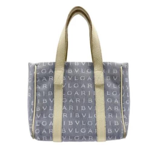 Pre-owned Fabric handbags Bvlgari Vintage , Gray , Dames