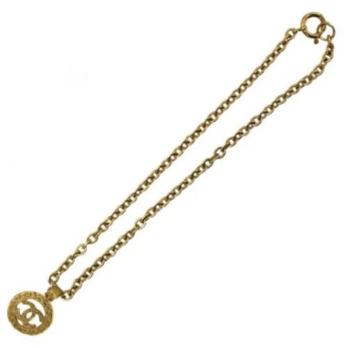 Pre-owned Metal chanel-jewelry Chanel Vintage , Yellow , Dames