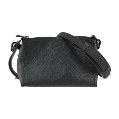 Pre-owned Canvas shoulder-bags Louis Vuitton Vintage , Black , Dames