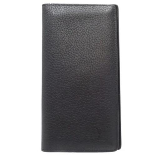 Pre-owned Leather wallets Louis Vuitton Vintage , Black , Dames