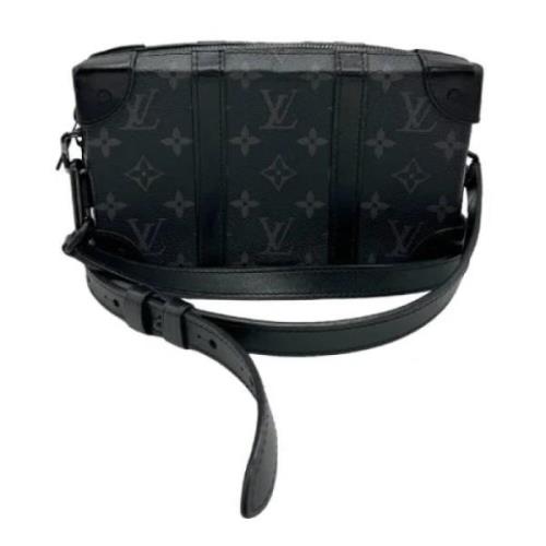 Pre-owned Canvas shoulder-bags Louis Vuitton Vintage , Black , Dames