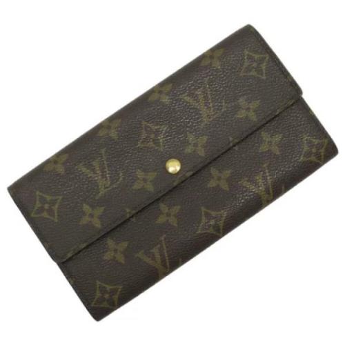 Pre-owned Canvas wallets Louis Vuitton Vintage , Brown , Dames