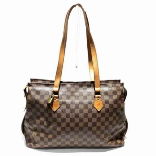 Pre-owned Fabric totes Louis Vuitton Vintage , Brown , Dames