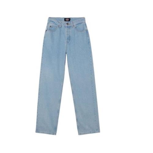 Vintage Aged Denim Jeans Dickies , Blue , Dames