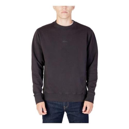 Heren Zwarte Sweatshirt Hugo Boss , Black , Heren