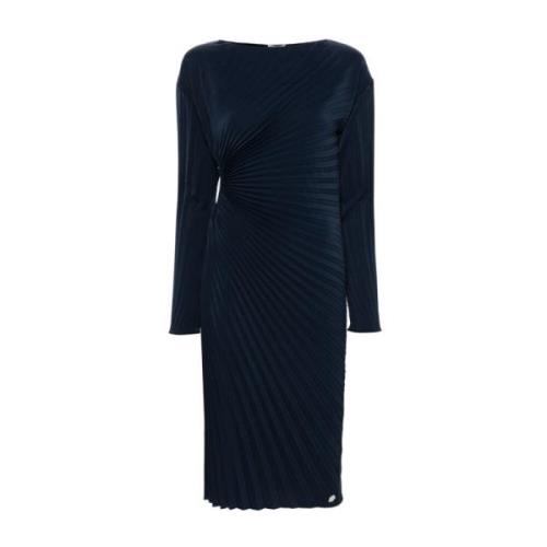 Midnight Blue Cut-Out Jurk Kenzo , Blue , Dames