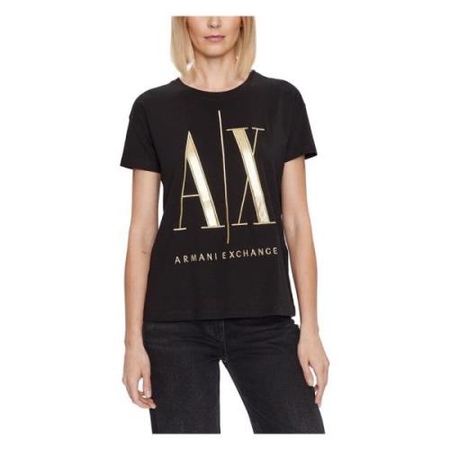 Dames T-shirt Herfst/Winter Collectie Katoen Armani Exchange , Black ,...