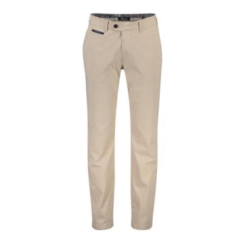 Beige Katoenen Broek NorHeren Pasvorm Gardeur , Beige , Heren