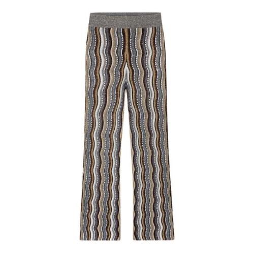 Fancy-Stripe Gebreide Broek Luisa Cerano , Multicolor , Dames