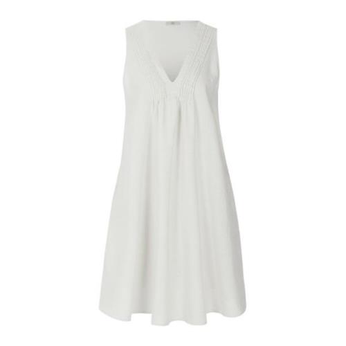 Relaxte Linnen Jurk Riani , White , Dames