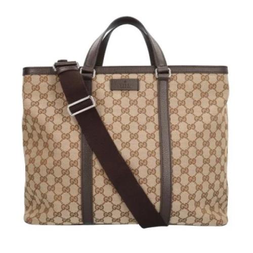 Pre-owned Fabric gucci-bags Gucci Vintage , Beige , Dames